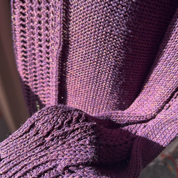 EUC Lucky Brand Iridescent Yarn Sweater Size XL - Picture 5 of 7